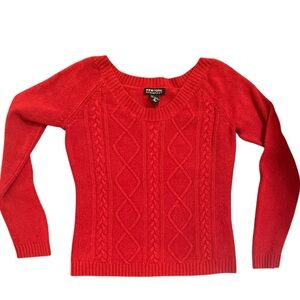 New York & Company red knit sweater small